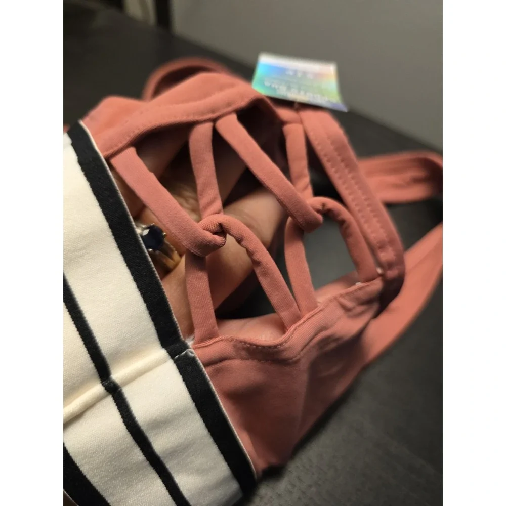 NOS 2016 Victorias Secret Sm pink ultimate Strappy Sided sports bra Rose Mauve